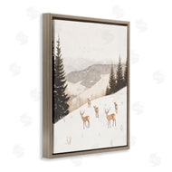 Arlington Prints | Winter Deer Mountain View