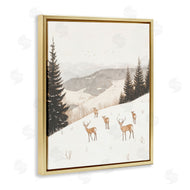Arlington Prints | Winter Deer Mountain View