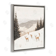 Arlington Prints | Winter Deer Mountain View