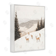 Arlington Prints | Winter Deer Mountain View