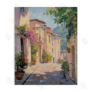 Nini Art | Cobblestone Path City Architecture