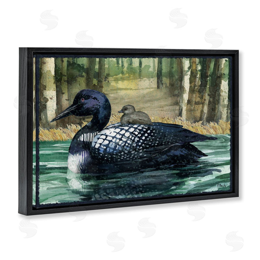 Paul Brent | Loon with Baby on Lake