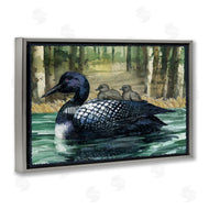 Paul Brent | Loon Family on Lake