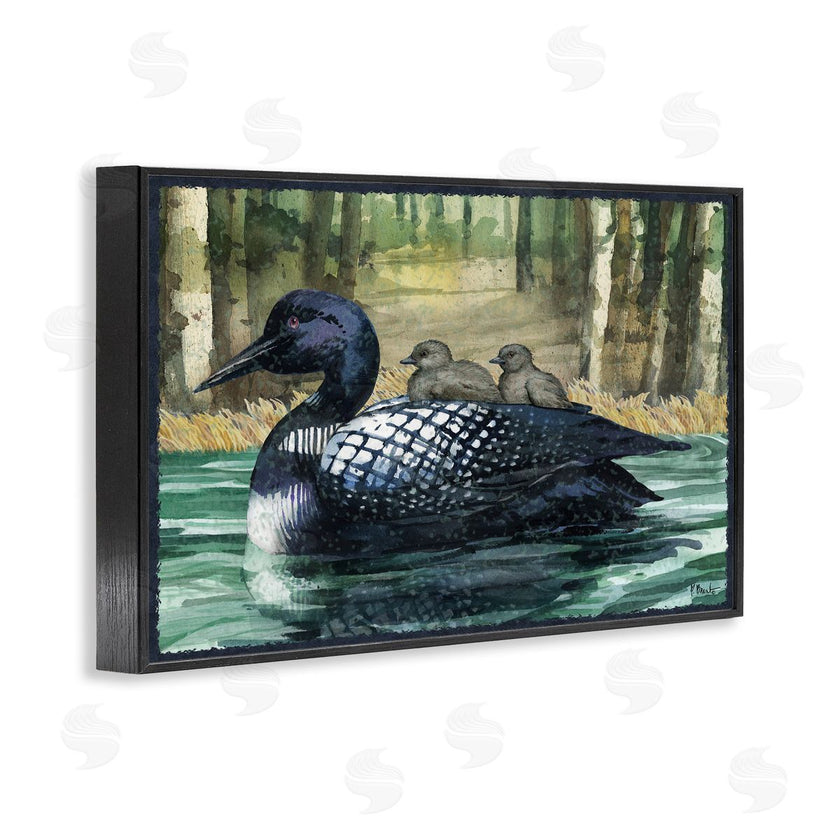 Paul Brent | Loon Family on Lake