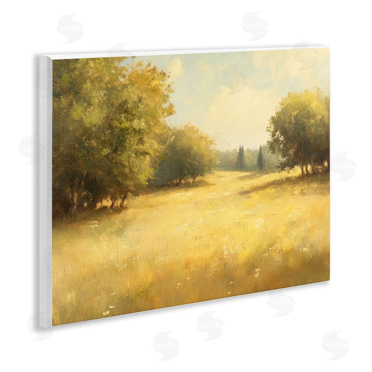 Calming Countryside Nature Wood Plaque Wall Art, Home Decor by Petal Prints Design