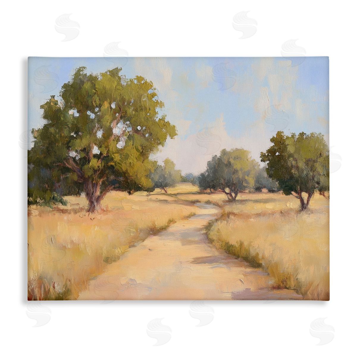 Getting Lost Natural Field Canvas Wall Art, Home Decor by Petal Prints Design
