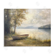 Petal Prints Design | Boat at Lake's Edge