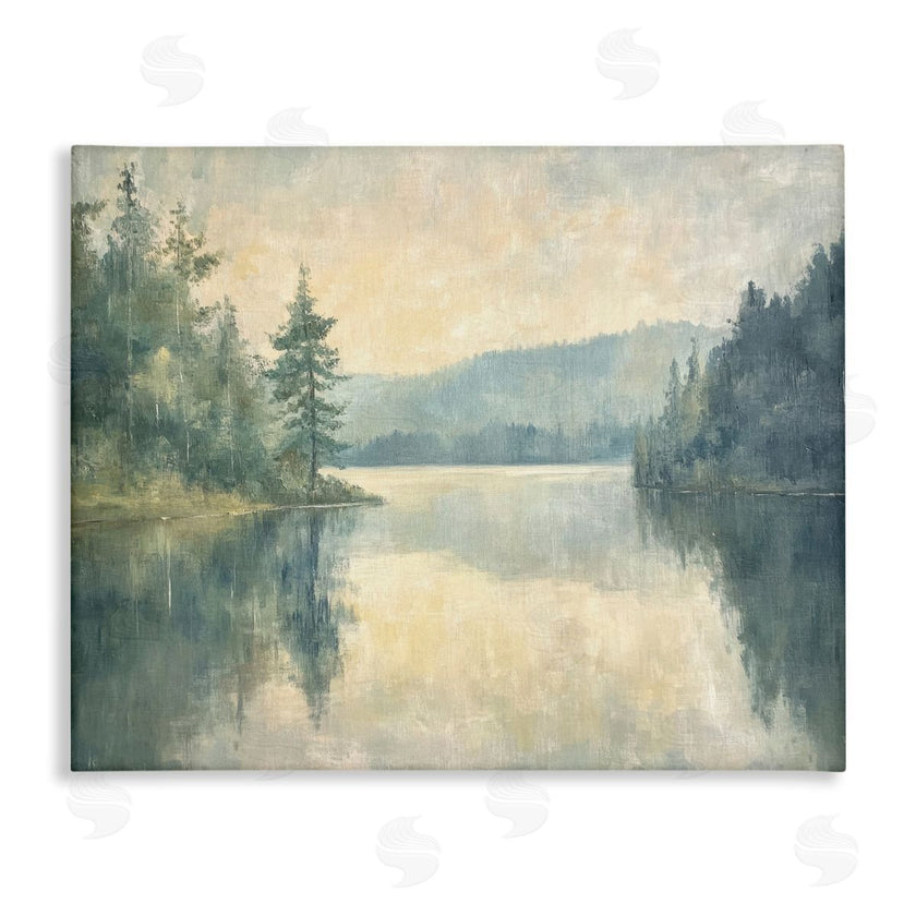 Petal Prints Design | Mountain's Reflection Landscape