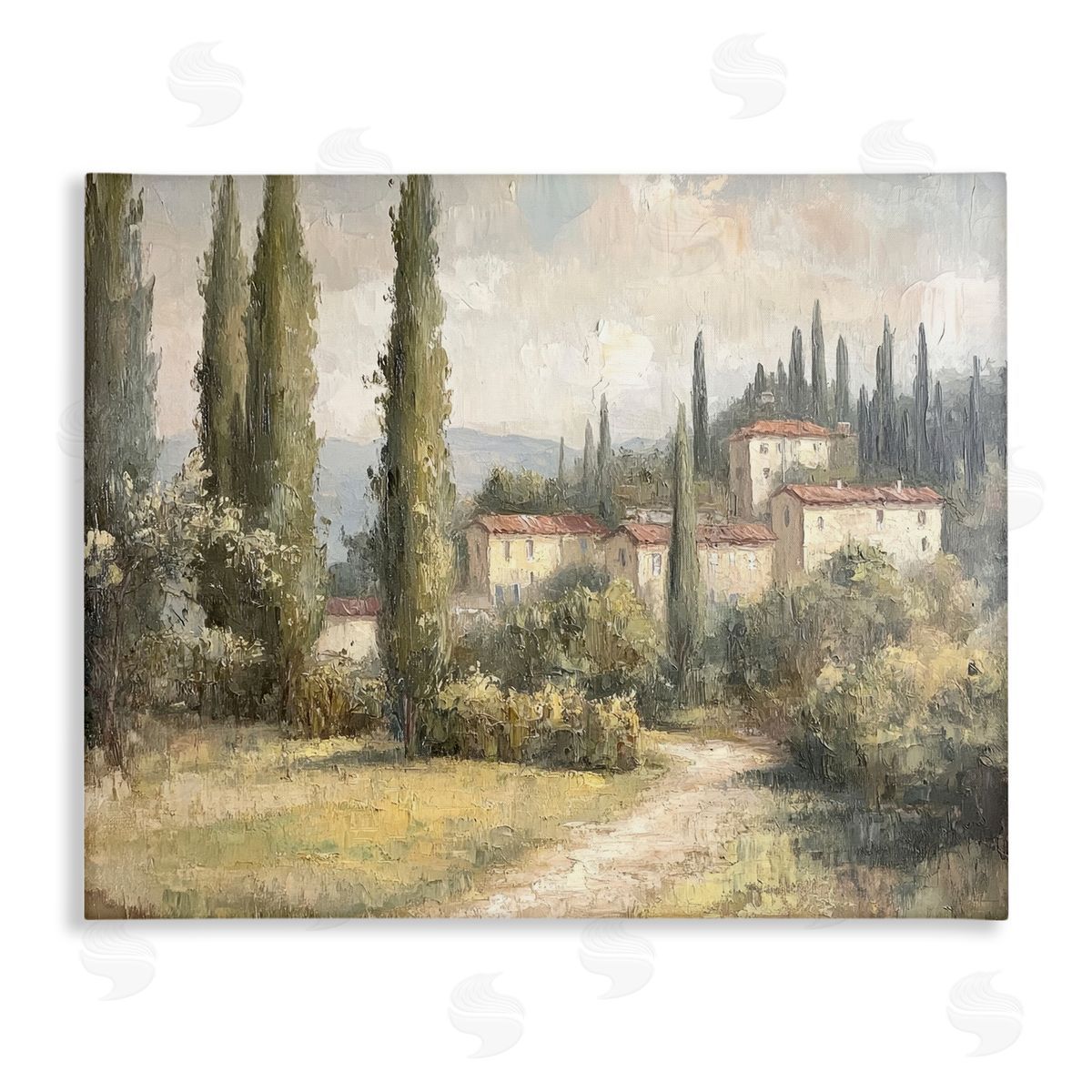 Villa Hidden in Trees Canvas Wall Art, Home Decor by Petal Prints Design