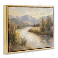 Petal Prints Design | Flowing River & Distant Mountains