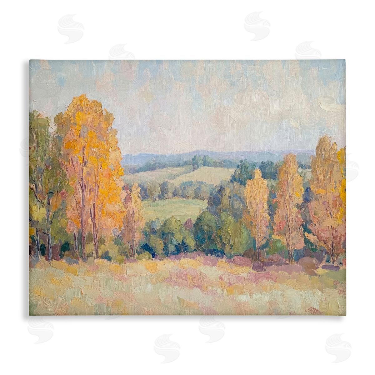 Countryside in Autumn Canvas Wall Art, Home Decor by Petal Prints Design