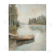 Petal Prints Design | Canoe at Quiet Dock