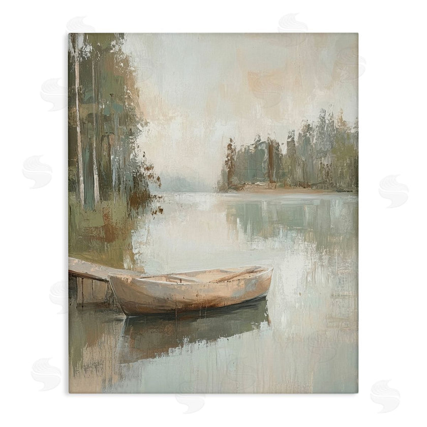 Petal Prints Design | Canoe at Quiet Dock
