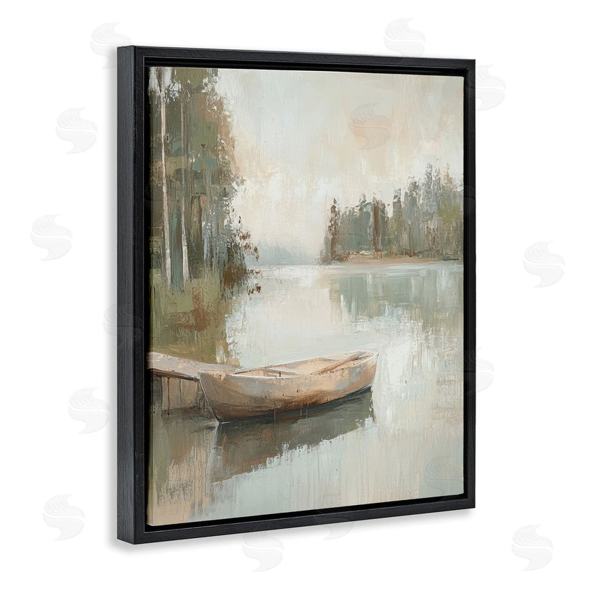 Petal Prints Design | Canoe at Quiet Dock