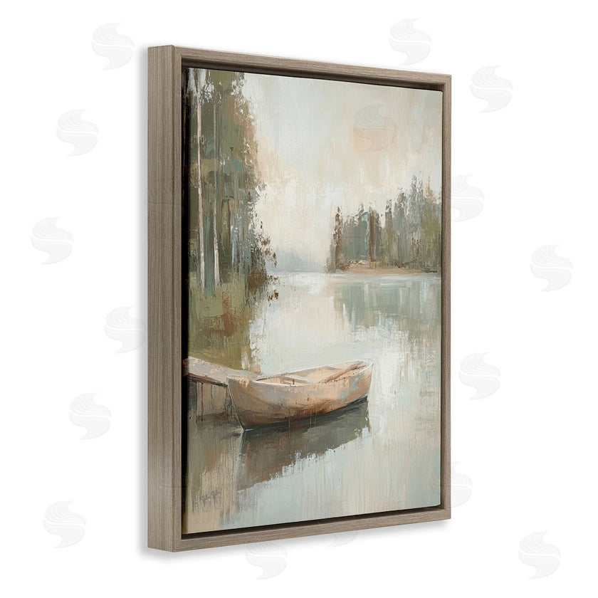 Petal Prints Design | Canoe at Quiet Dock