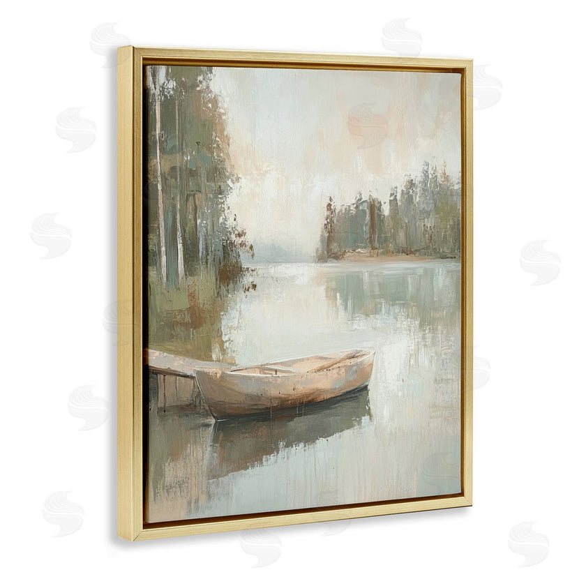 Petal Prints Design | Canoe at Quiet Dock