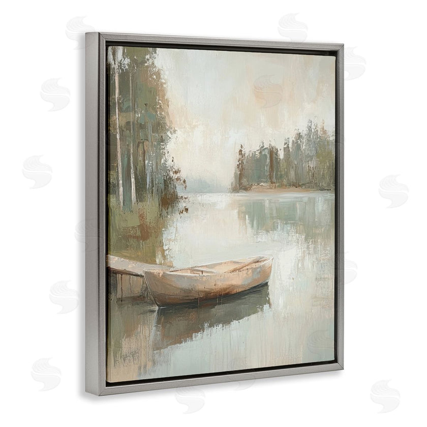 Petal Prints Design | Canoe at Quiet Dock