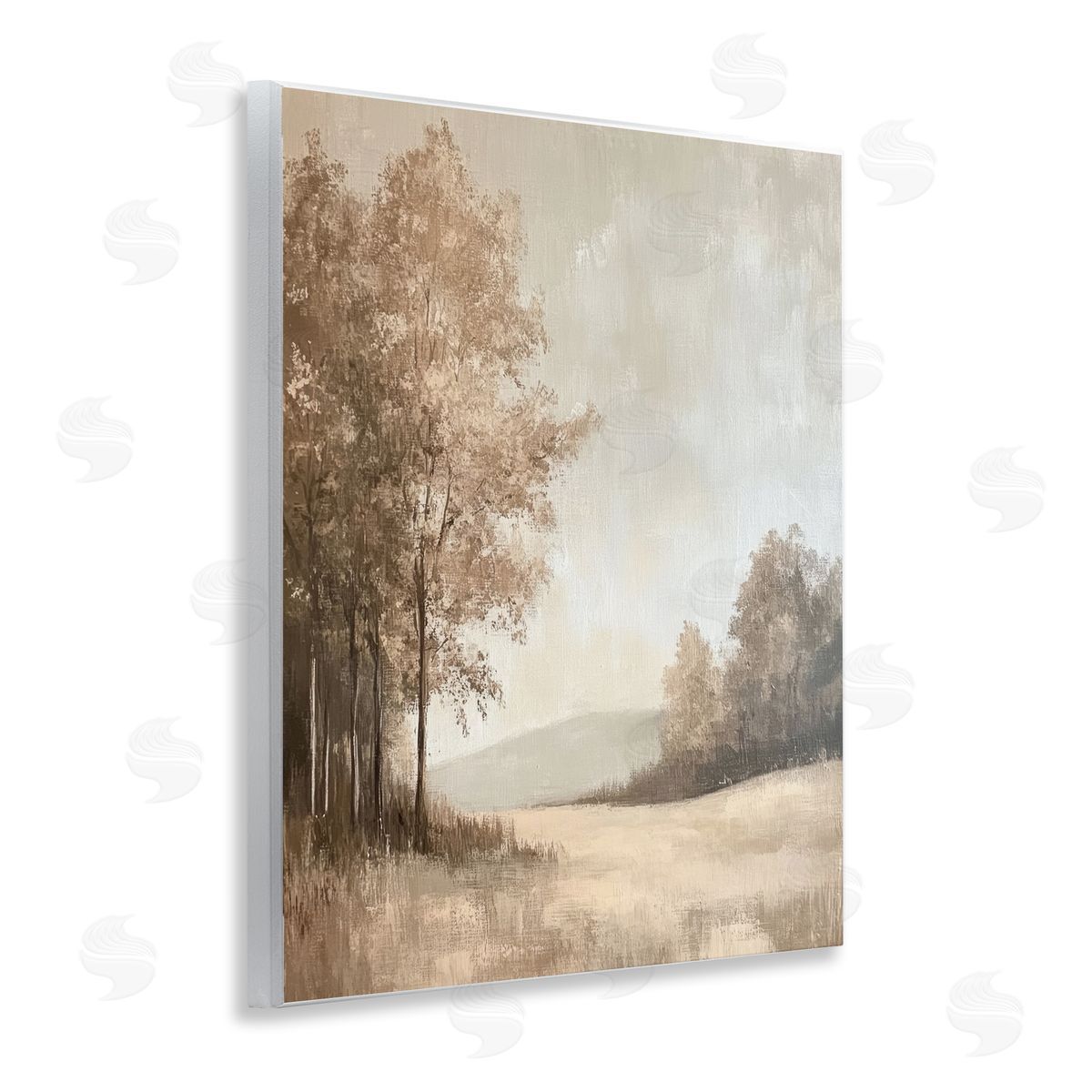 Country Nature in Winter Wood Plaque Wall Art, Home Decor by Petal Prints Design