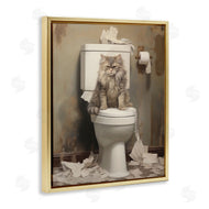 Arlington Prints | Cat & Torn Toilet Paper