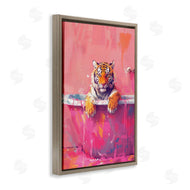 LSR Design Studio | Bright Bathing Tiger in Tub
