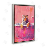 LSR Design Studio | Bright Bathing Tiger in Tub