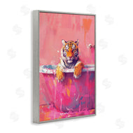 LSR Design Studio | Bright Bathing Tiger in Tub