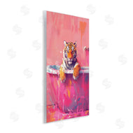 LSR Design Studio | Bright Bathing Tiger in Tub