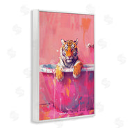 LSR Design Studio | Bright Bathing Tiger in Tub