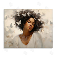 Arlington Prints | Woman with White Butterflies