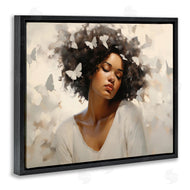 Arlington Prints | Woman with White Butterflies
