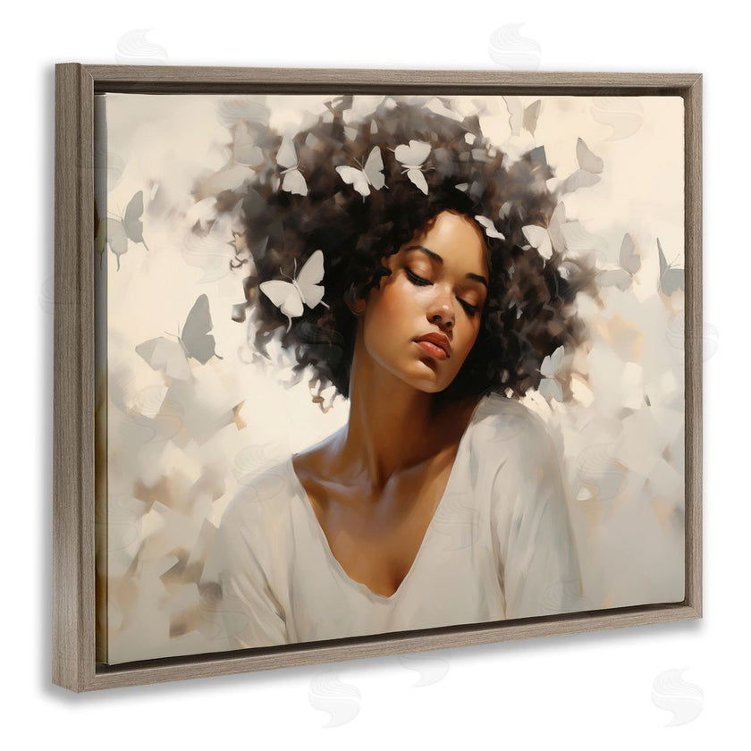 Arlington Prints | Woman with White Butterflies