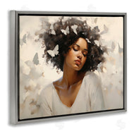 Arlington Prints | Woman with White Butterflies
