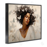 Arlington Prints | Woman with White Butterflies