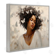 Arlington Prints | Woman with White Butterflies