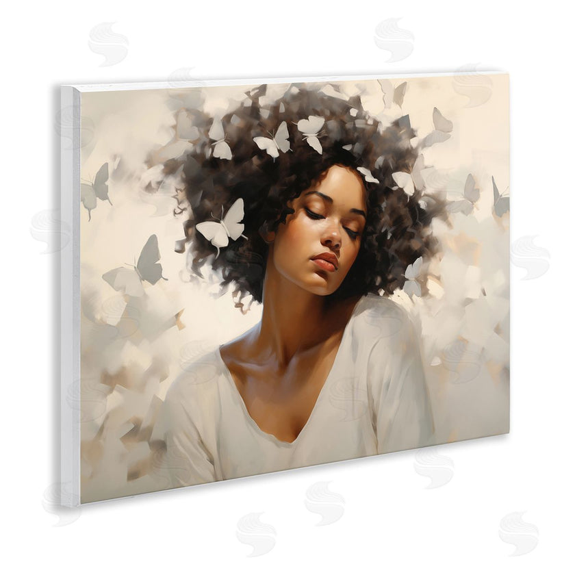 Arlington Prints | Woman with White Butterflies