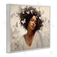 Arlington Prints | Woman with White Butterflies