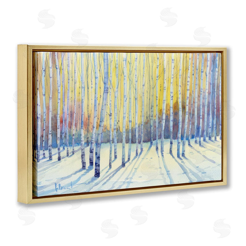 Paul Brent | Sunlit Winter Birch Trees