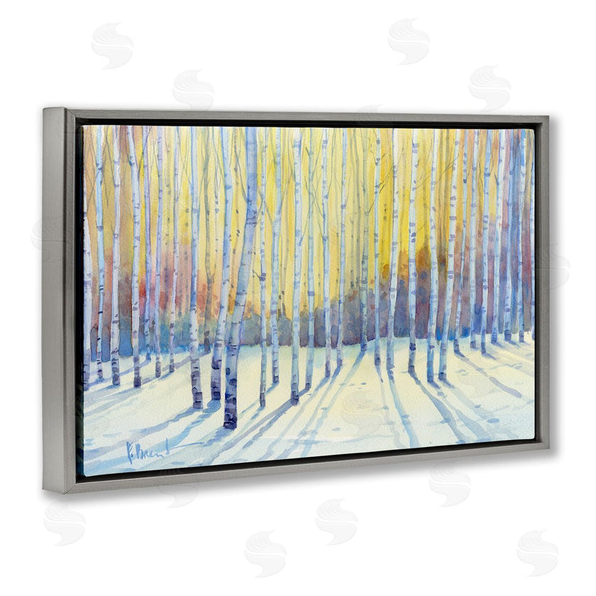 Paul Brent | Sunlit Winter Birch Trees