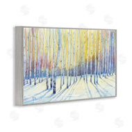 Paul Brent | Sunlit Winter Birch Trees