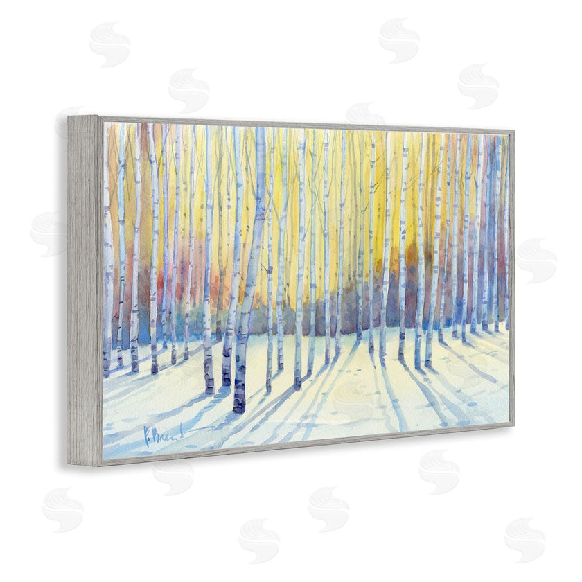 Paul Brent | Sunlit Winter Birch Trees