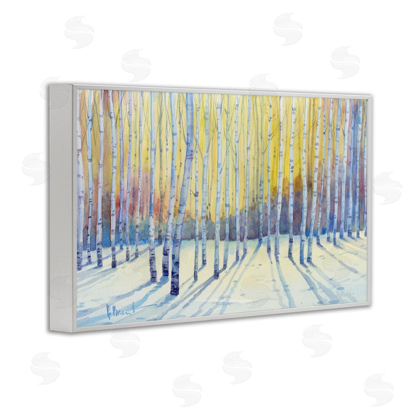 Paul Brent | Sunlit Winter Birch Trees