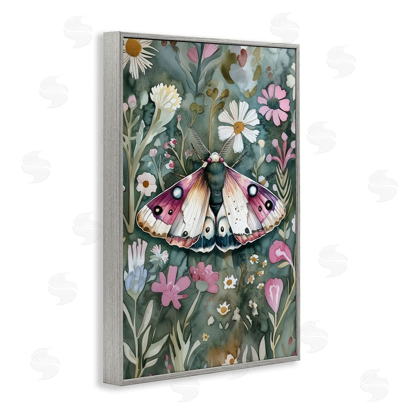 The Dutch Lady | Beautiful Moth over Florals