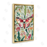 The Dutch Lady | Butterfly over Abstract Flowers