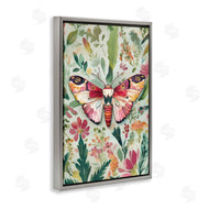 The Dutch Lady | Butterfly over Abstract Flowers