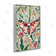 The Dutch Lady | Butterfly over Abstract Flowers
