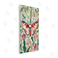 The Dutch Lady | Butterfly over Abstract Flowers