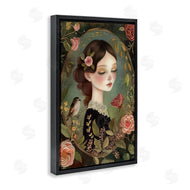 The Dutch Lady | Vintage Lady & Floral Border