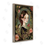 The Dutch Lady | Vintage Lady & Floral Border