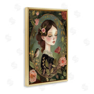 The Dutch Lady | Vintage Lady & Floral Border