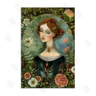 The Dutch Lady | Floral Edged Victorian Woman